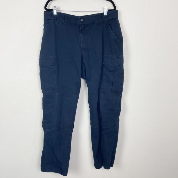 5.11 Tactical Men's Sz XL Navy Blue TDU Cargo Work‎ Pants in Rip Stop - Picture 1 of 9